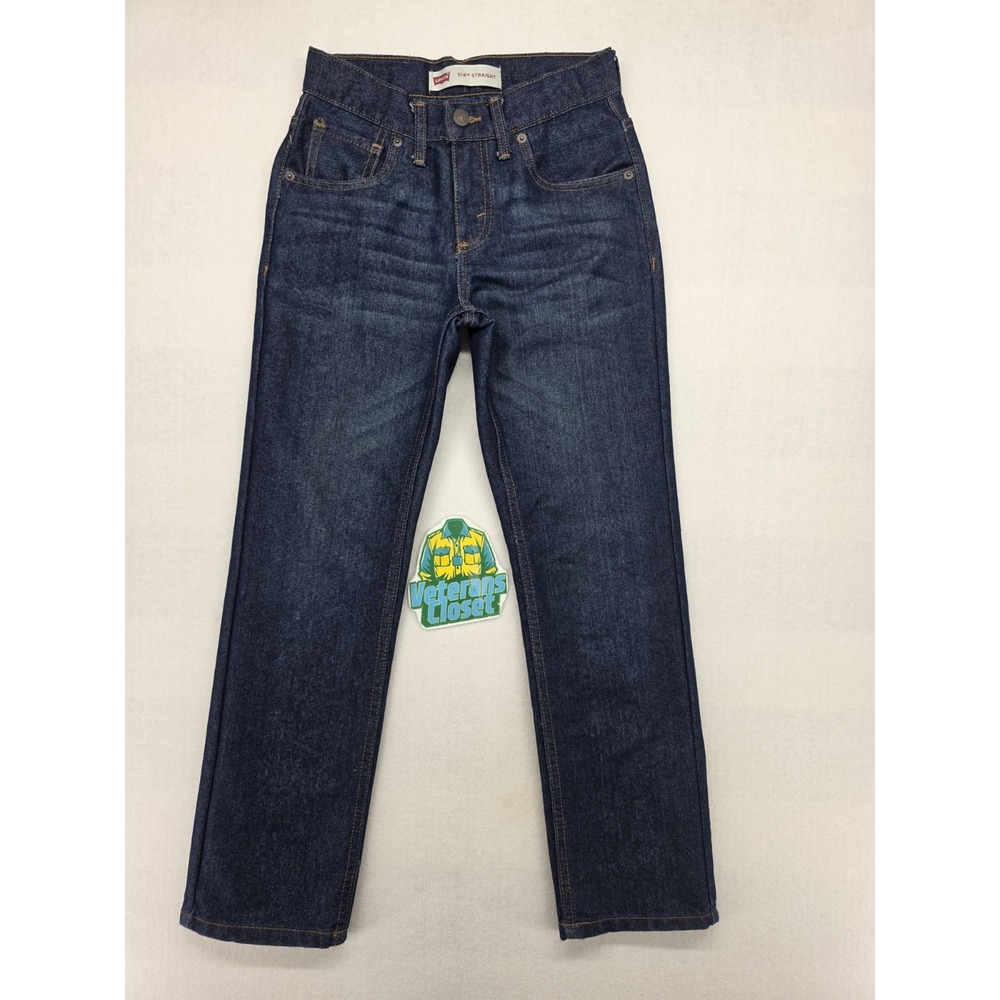 Levis 514 Womens Straight Leg Jeans Size 12 W26 L27 Dark Wash Mid Rise Denim